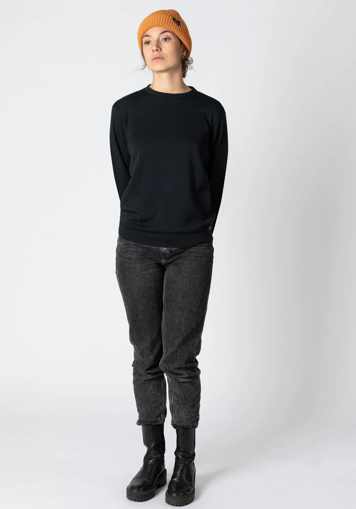 Jeckybeng The Merino Sweater Unisex Deep Black