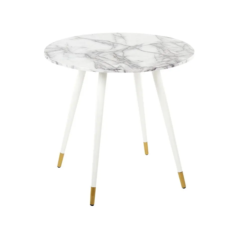 GUTIERE - Ronde eettafel - Wit - MDF
