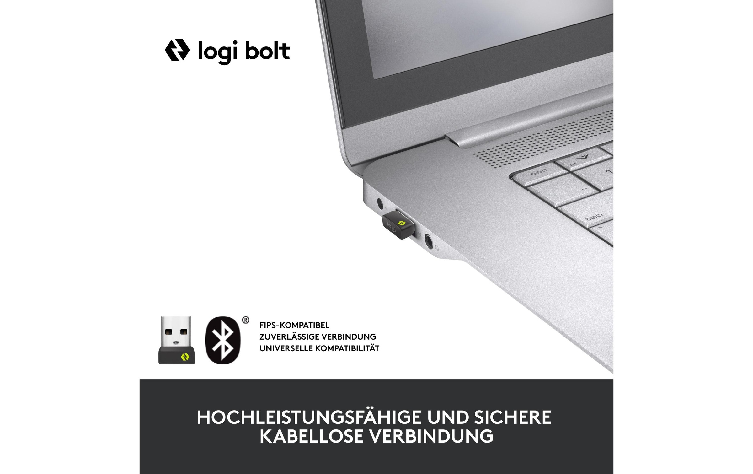 Logitech Maus »Signature M650 L for Business Graphite« kabellos