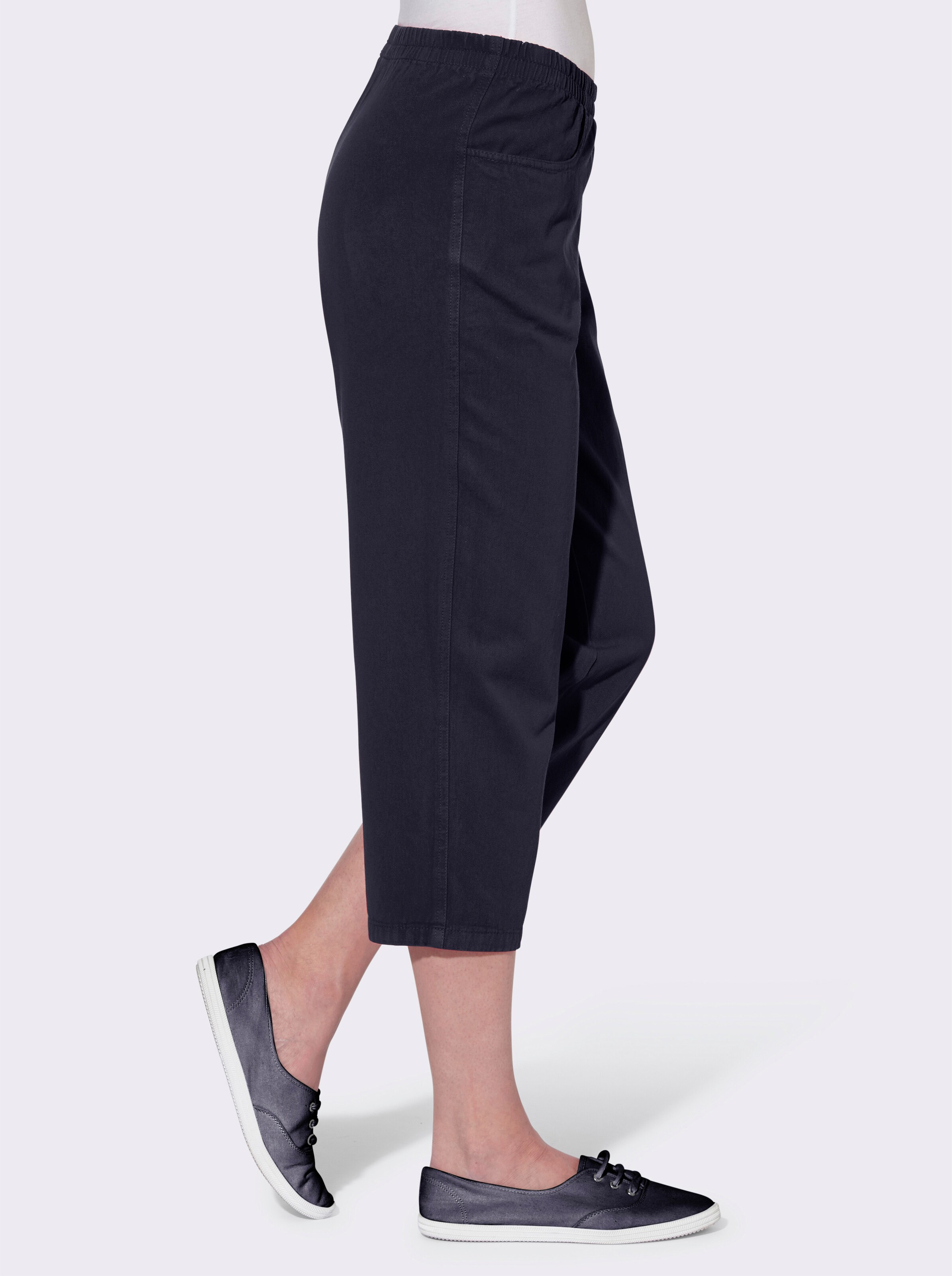 Caprihose aus reiner Baumwolle