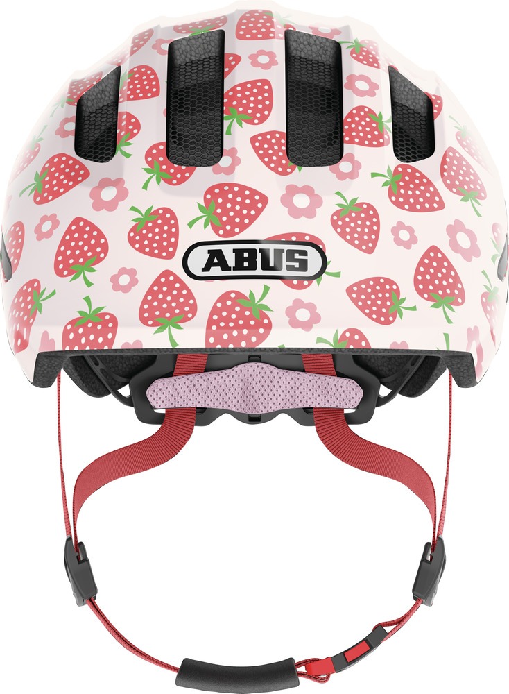 Abus Smiley 3.0 LED Cykelhjelm Rose Strawberry
