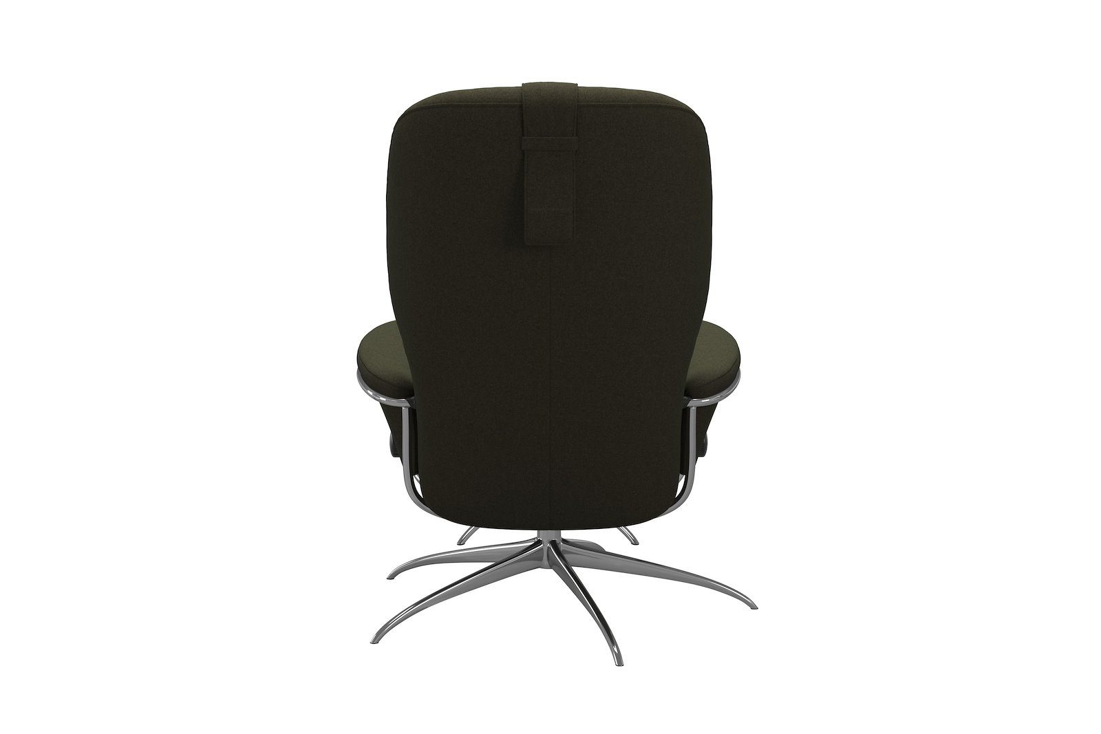 Rome lenestol m/krakk Tekstil Calido Green - Star - Chrome