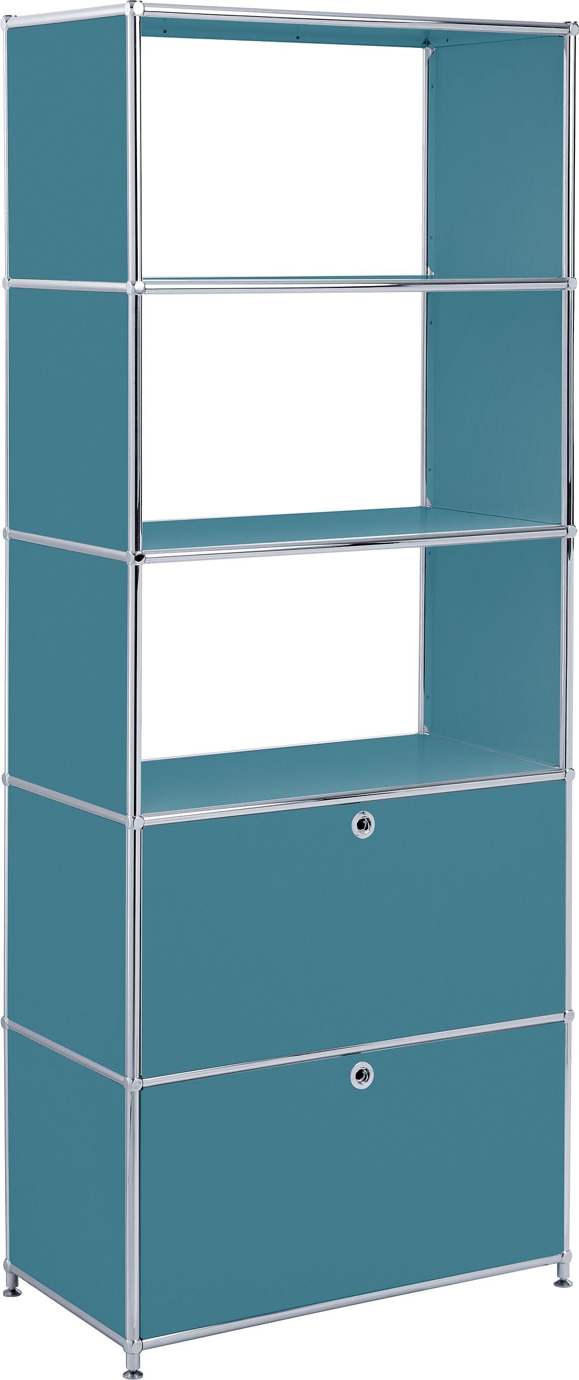 FLEXCUBE Regal - Petrol / B: 77.0 cm x T: 40.0 cm x H: 193.0 cm