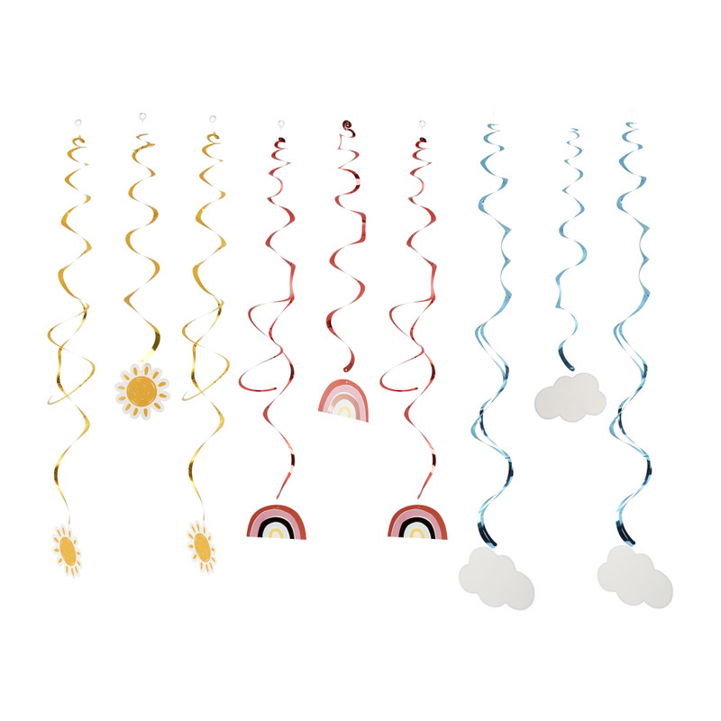 Swirl rainbow - 9 stuks