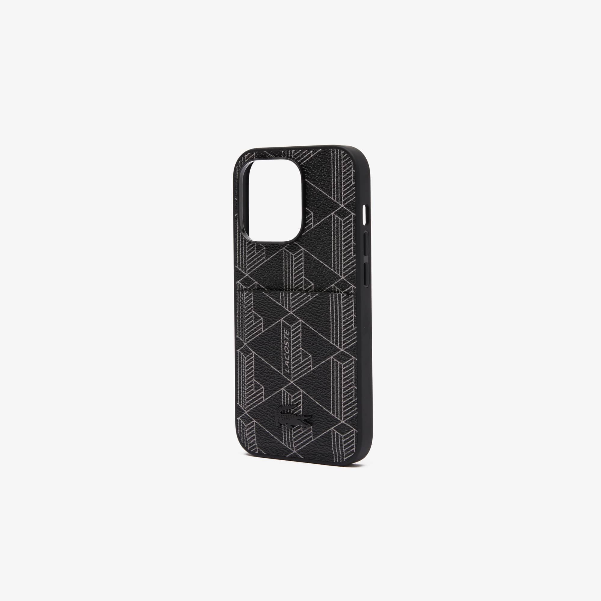 Coque iPhone 14 Pro The Blend imprimé crocodile Coques iPhone - Noir - Lacoste - Unisex