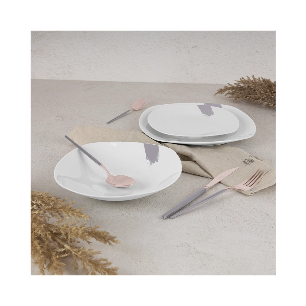 Berlinger Haus 18-teiliges Porzellan Teller-Set Taupe Collection
