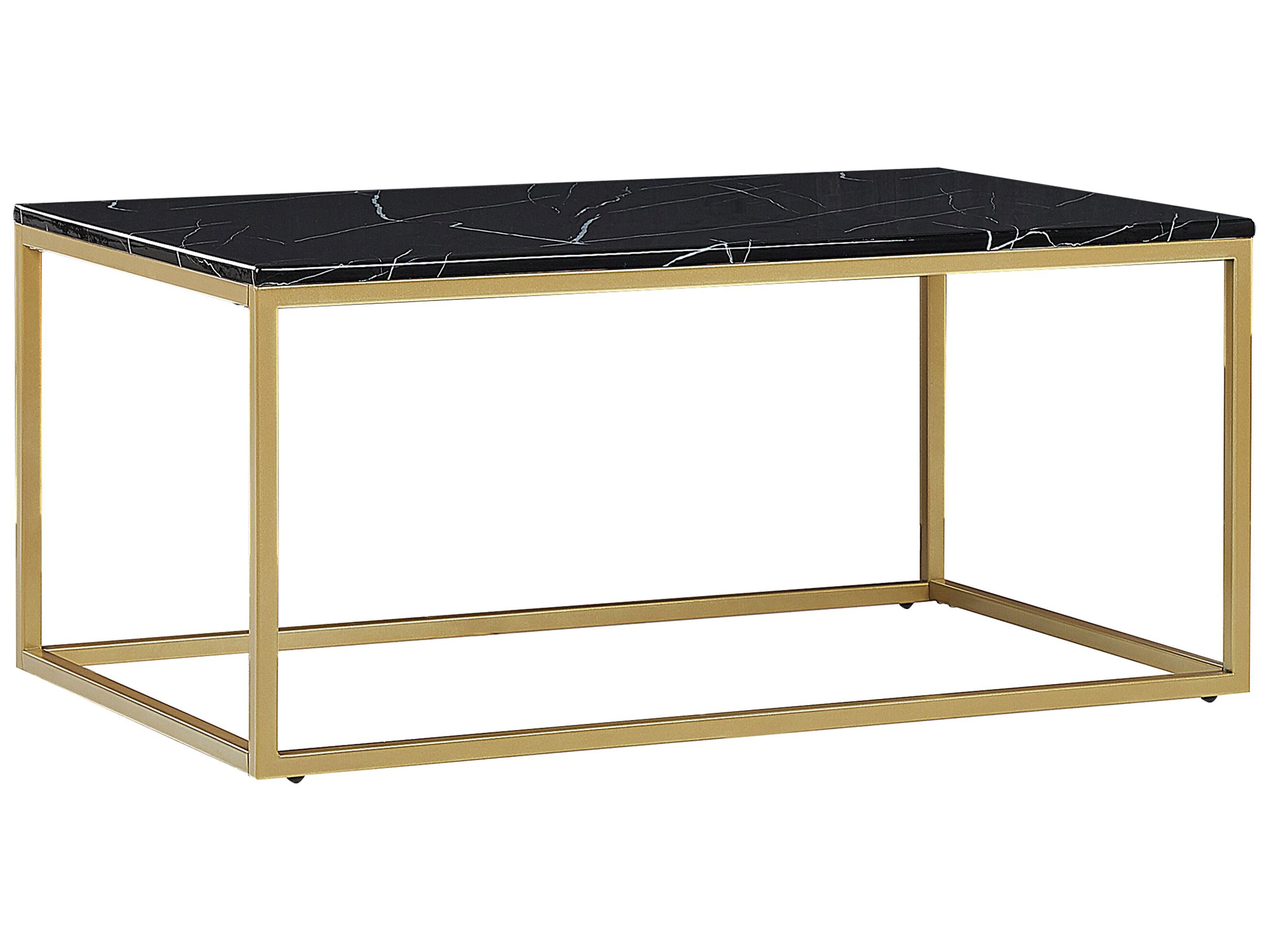 Salontafel DELANO Zwart/goud