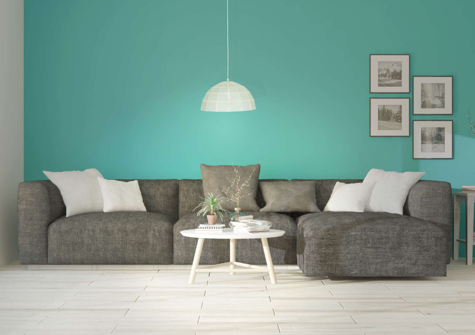Pendelleuchte ALISON - weiß - 96 cm hoch