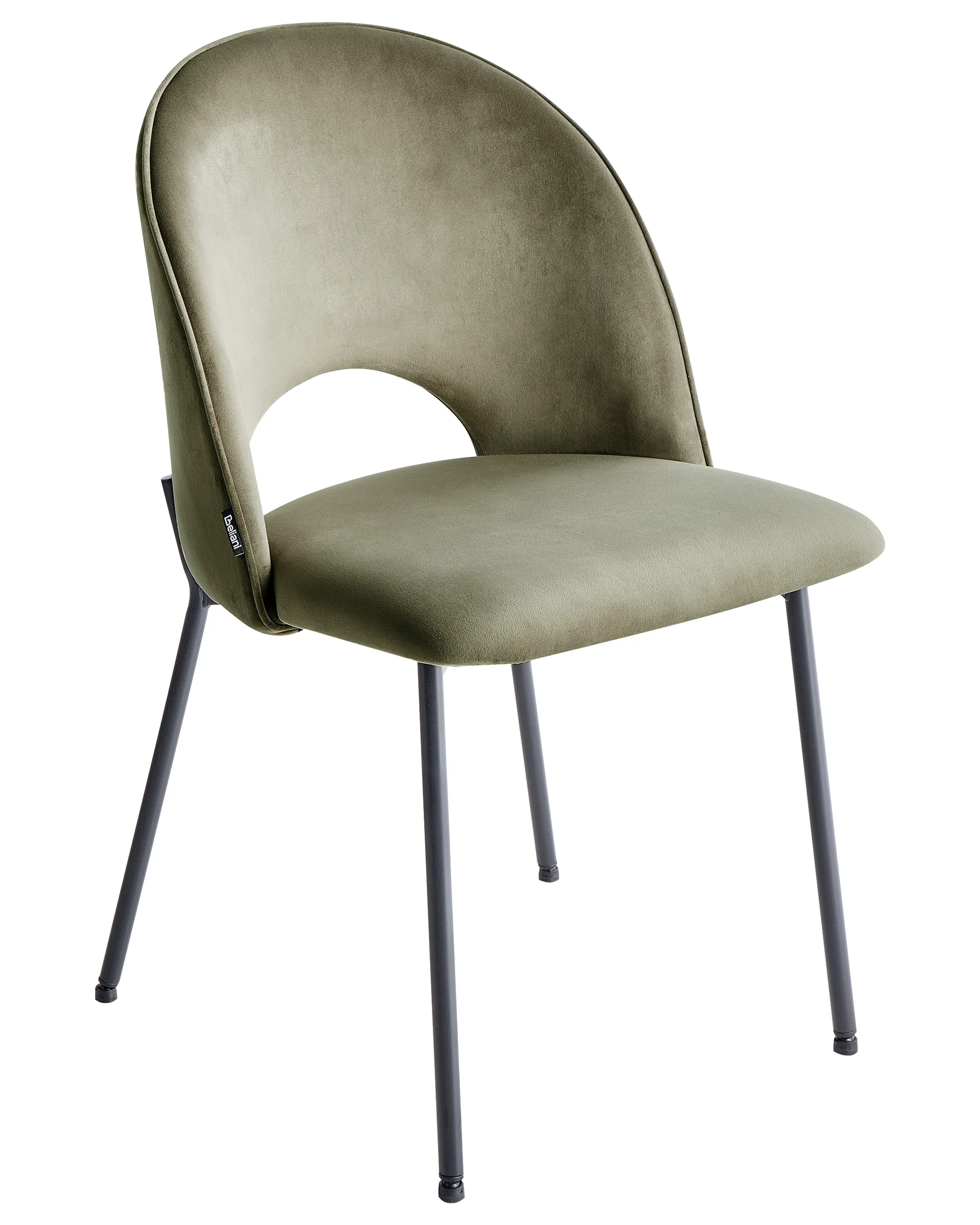 Set van 2 eetkamerstoelen COVELO Fluweel Donkergroen