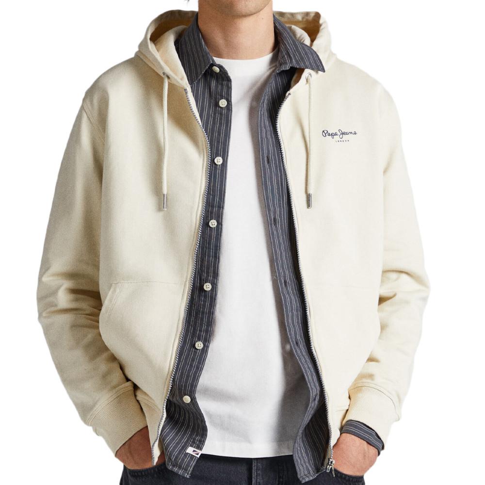 Pepe jeans Sweat Zippé Ecru Homme Pepe jeans Edward