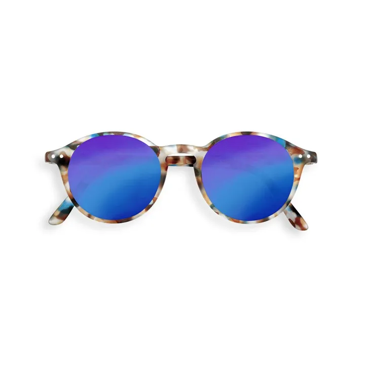IZIPIZI Lunettes de Soleil #D Tortoise Verres Miroirs - Collection Adulte | Bleu