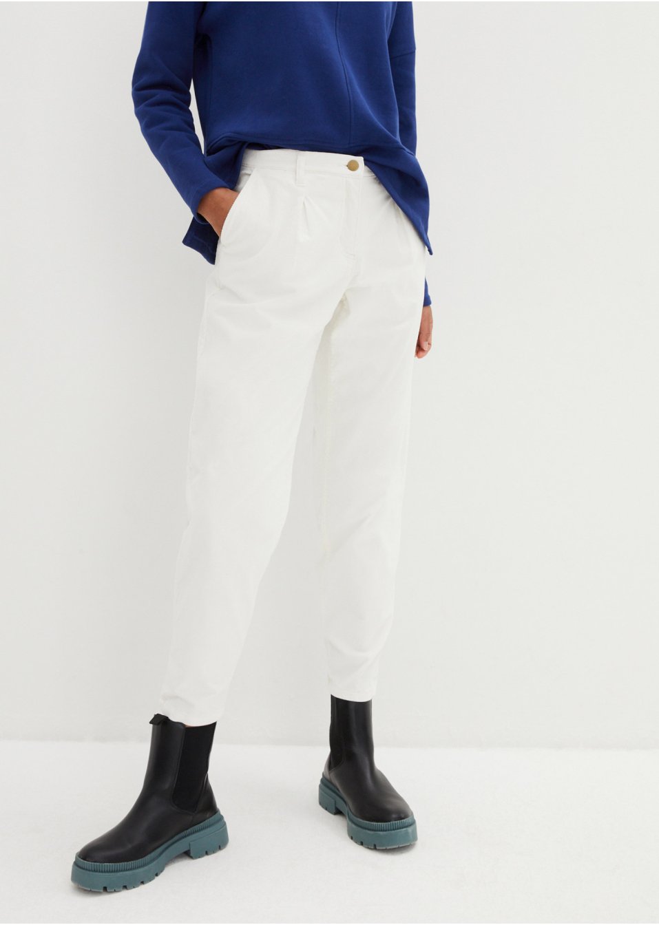 Pantalon velours côtelé Balloon-Fit