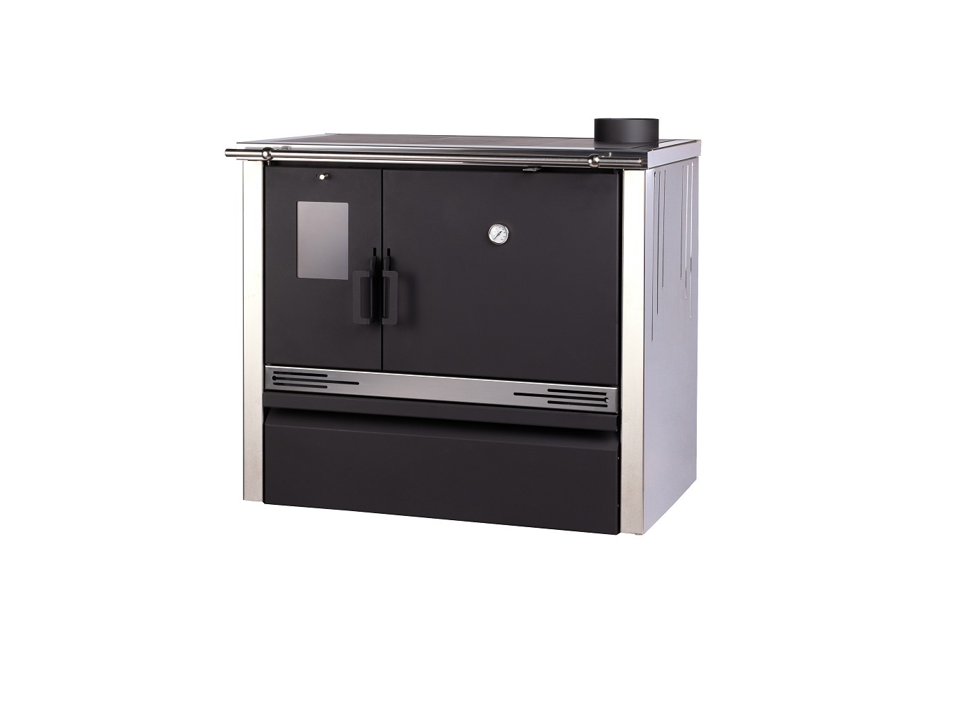 FOGÃO LENHA MEKKA ANTRACITE 82 X 93.5 X 54.5 CM