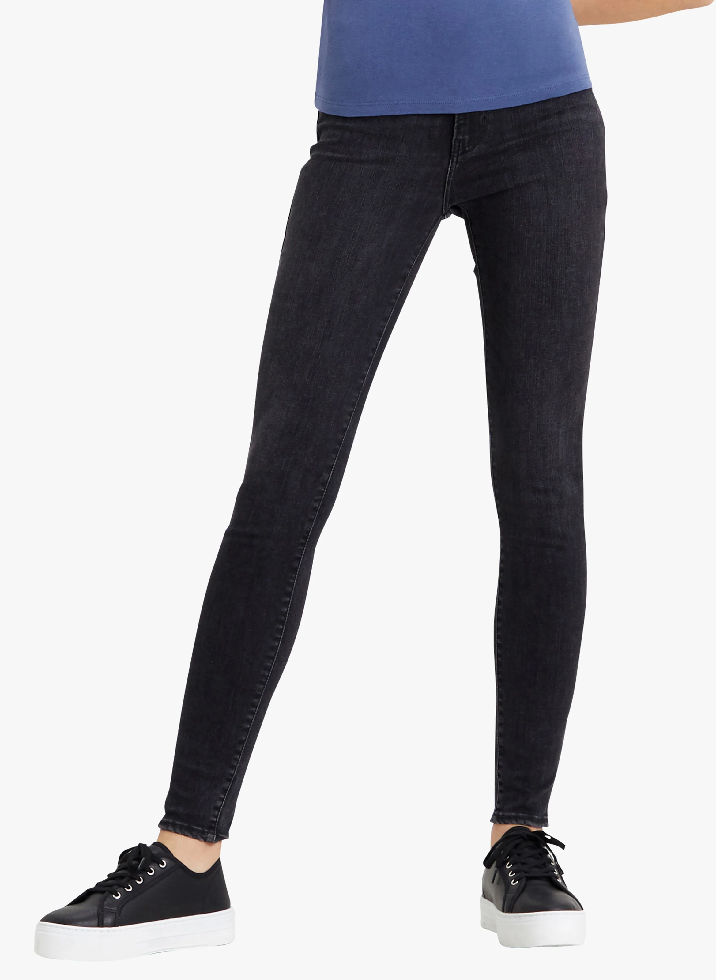 MILE HIGH SUPER SKINNY - Jean skinny taille haute | Noir