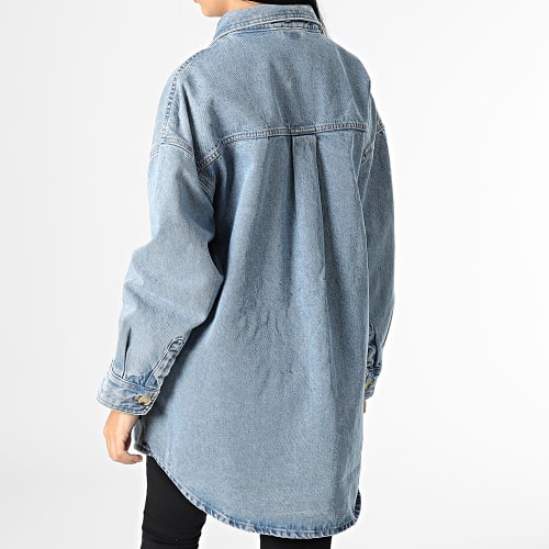Veste Jean Large Femme Club Bleu Denim
