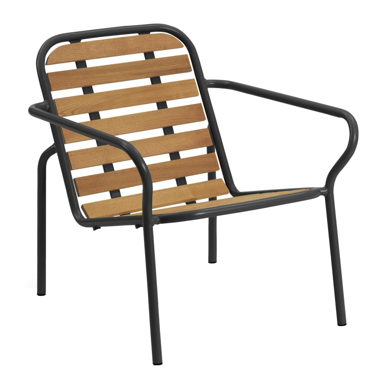 Normann Copenhagen Vig Wood fauteuil zwart