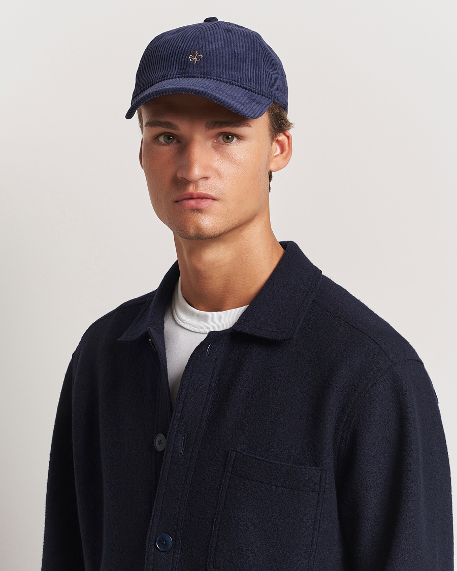 Morris Lily Corduroy Cap Blue