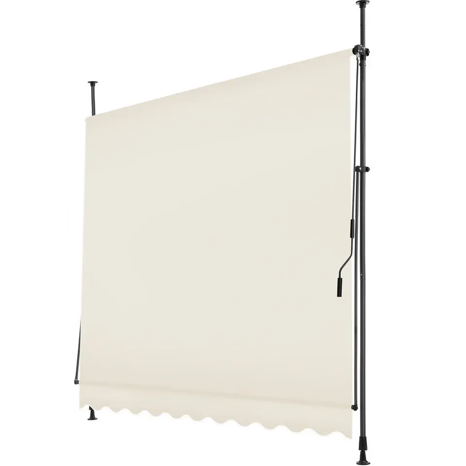 tectake Klemluifel met zwengel, in hoogte verstelbaar, Beige
