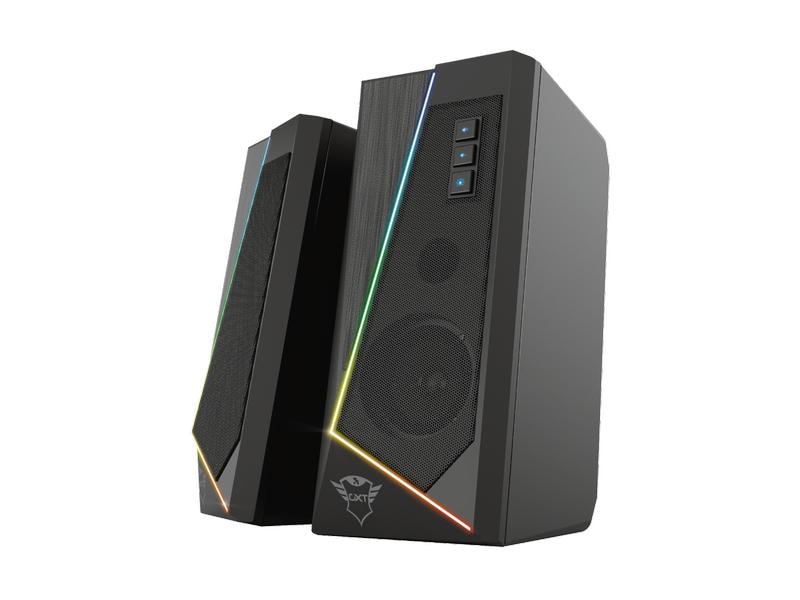 Trust PC-Lautsprecher GTX 609 Zoxa RGB-Illuminated PC-Lautsprecher mit RGB-Beleuchtung und stilvollen Design