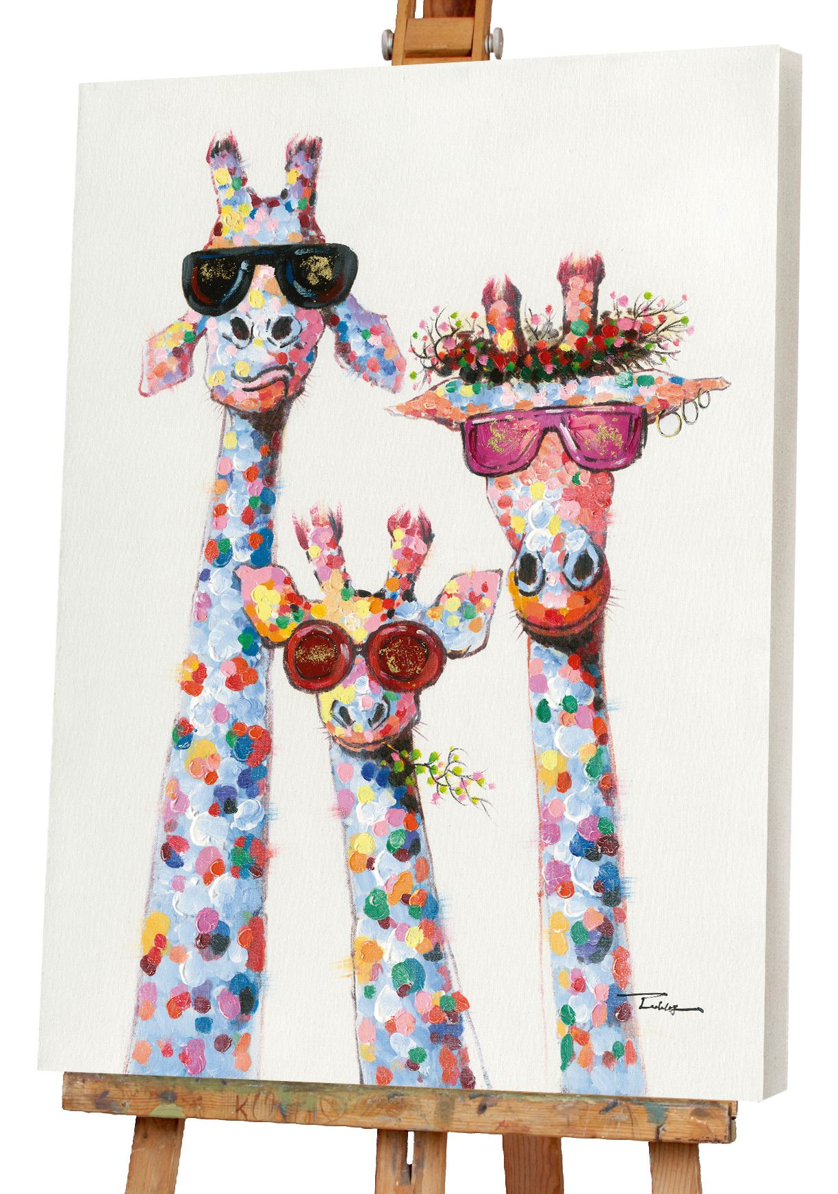 Keilrahmenbild GIRAFFEN