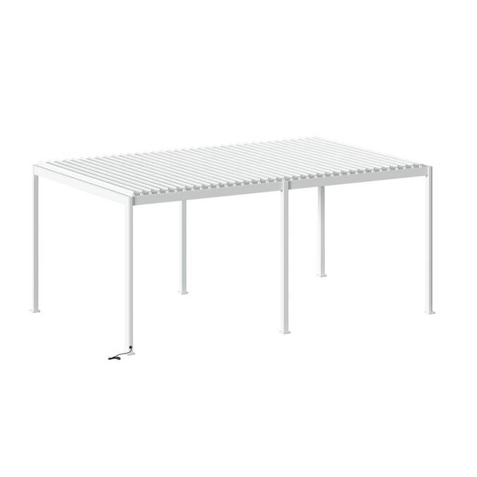 Pergola bioclimatique électrique EVORA Blanc