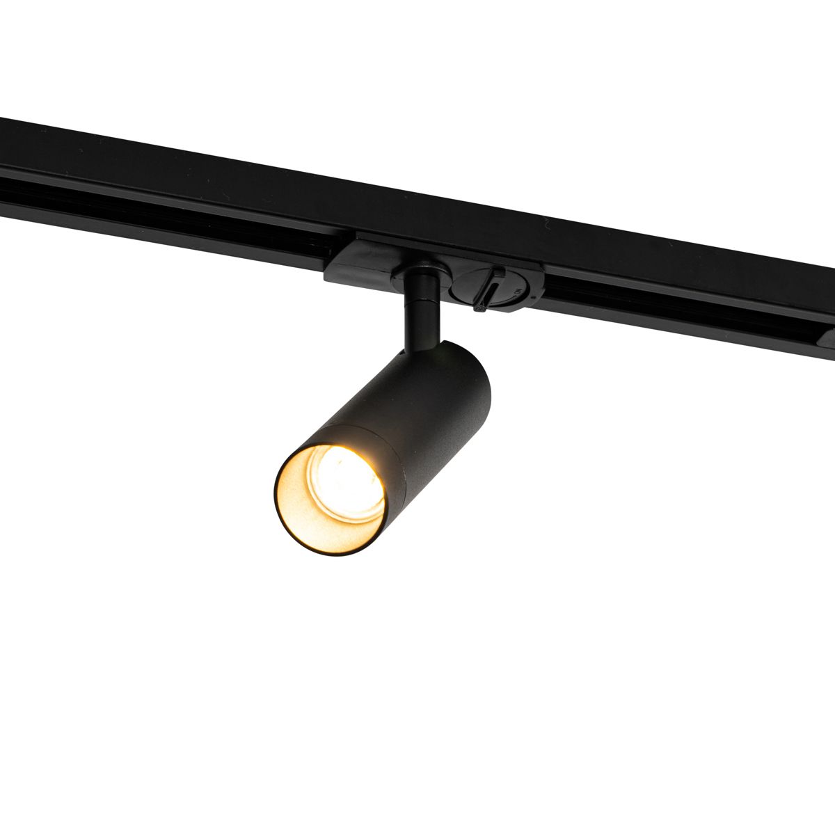 Modern railsysteem met 5 spots zwart 1-fase GU10 35mm - Iconic Jeana Luxe