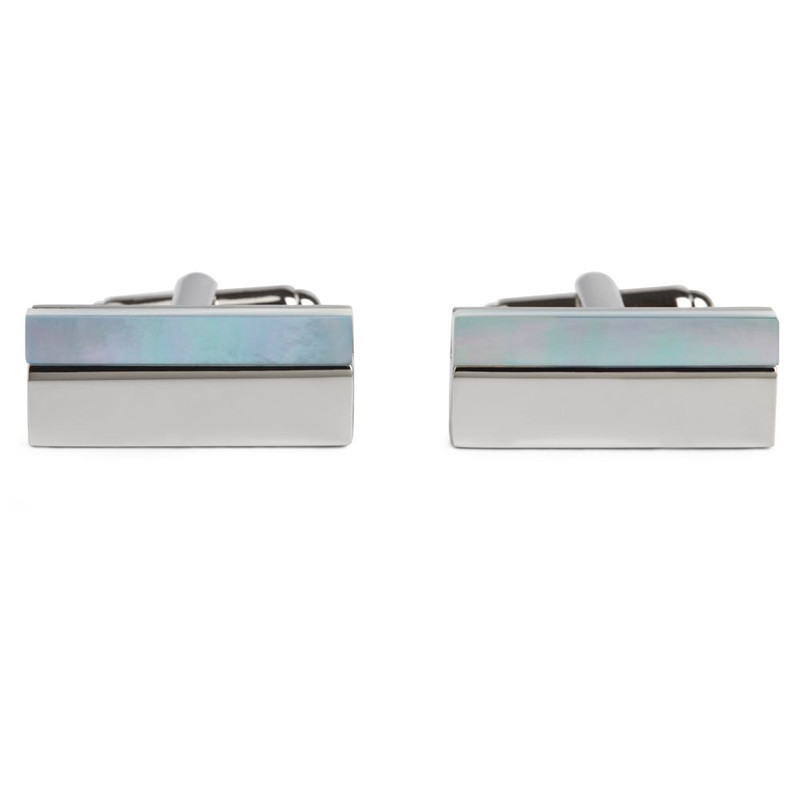Boutons de manchette, Blue Mother of Pearl Strip