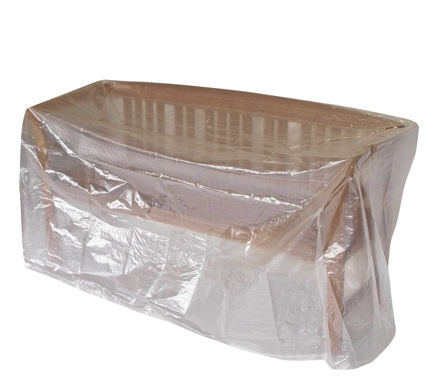 DEGAMO Abdeckhaube Bank 2-sitzer 134cm, PE transparent