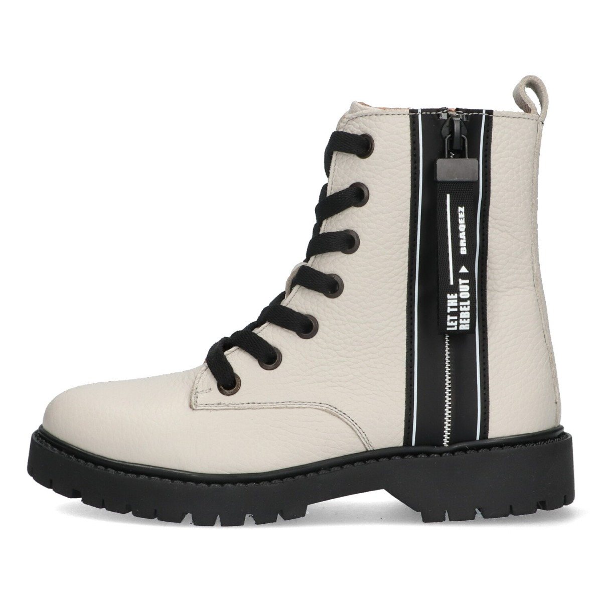 Belle Boot - Biker Boots Braqeez Beige