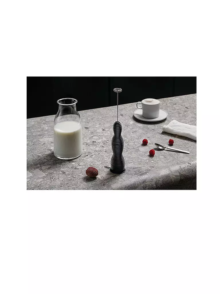 ALESSI  Milchschäumer Pulcina Schwarz schwarz