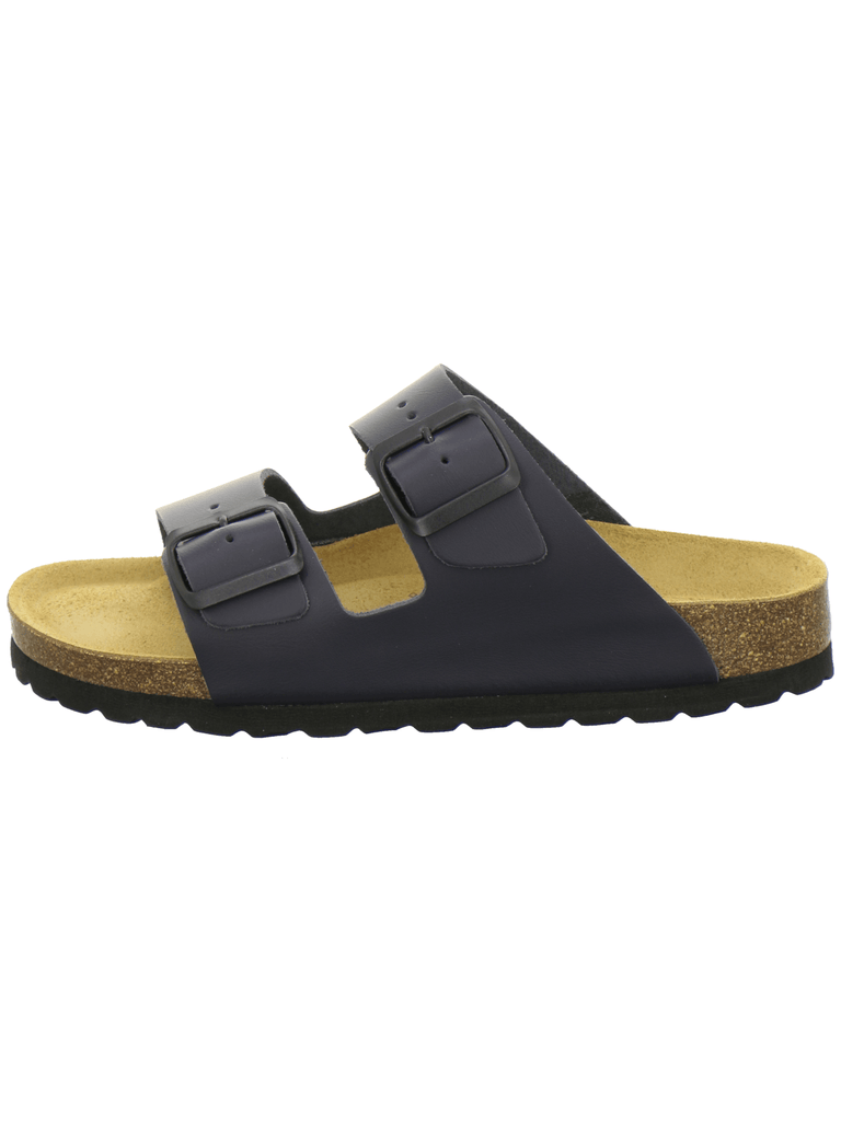 Pantoletten Damen Zweischnaller navy