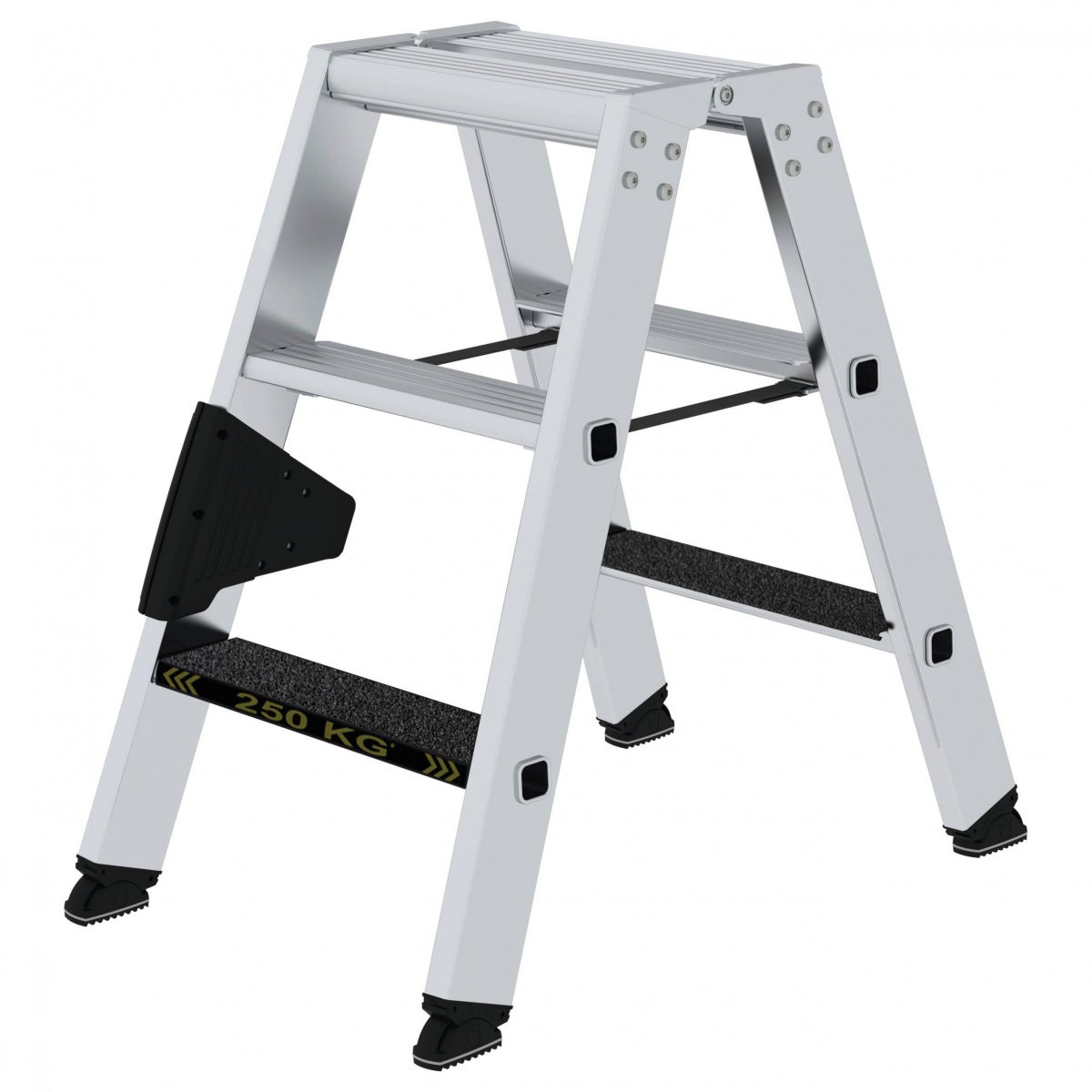 MUNK trapladder, aan beide zijden toegankelijk, met clip-trede R13, 250kg, 3 treden
