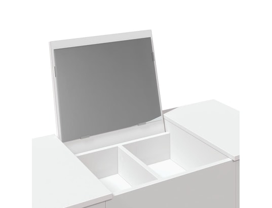 VIDAXL - Coiffeuse avec miroir blanc 100x45x76 cm