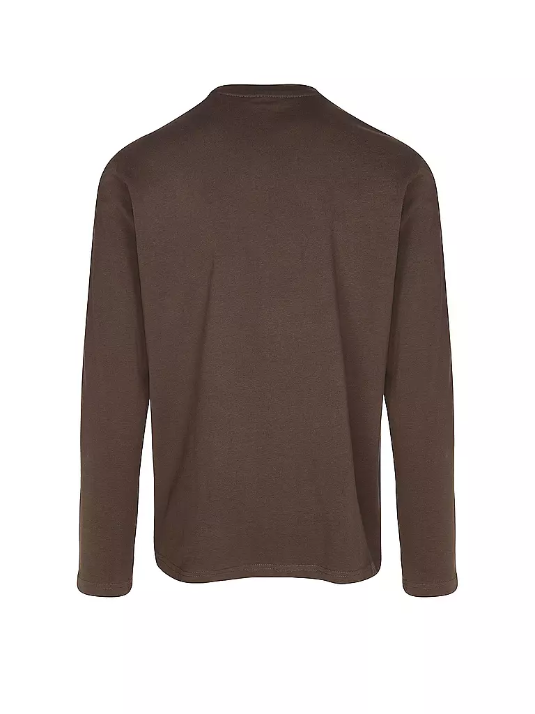 KNOWLEDGE COTTON APPAREL Langarmshirt  braun