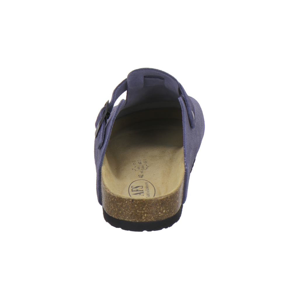 Clogs Herren Leder azzurro Velour
