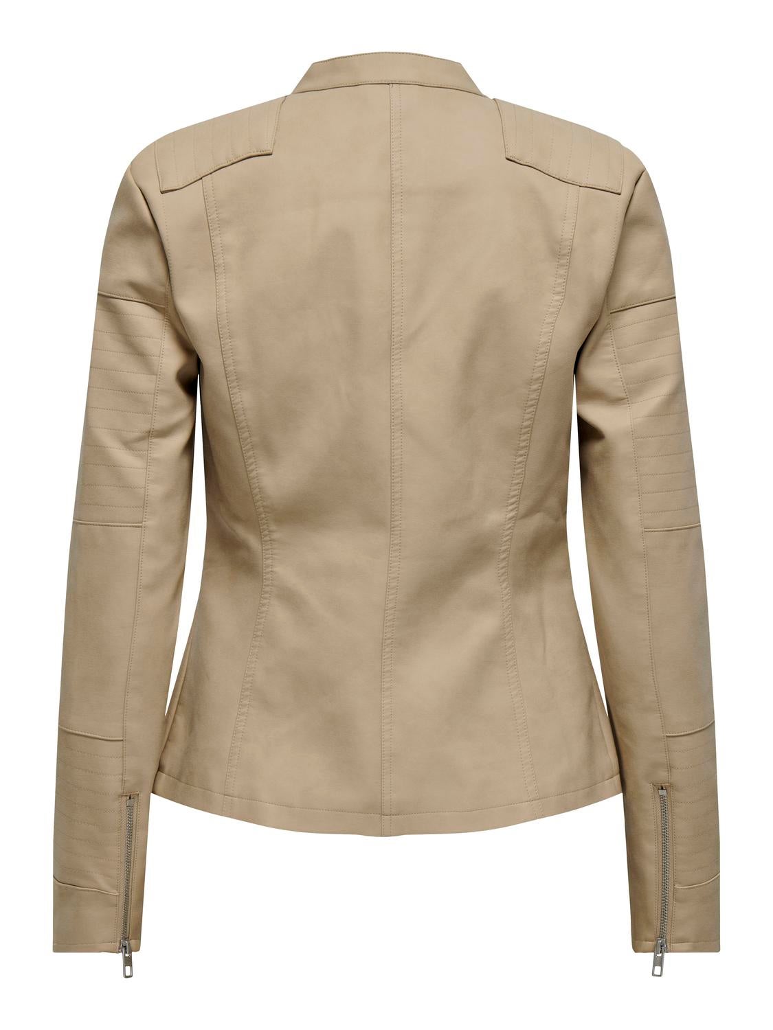ONLAVA Bikerjacke in Lederoptik White Pepper