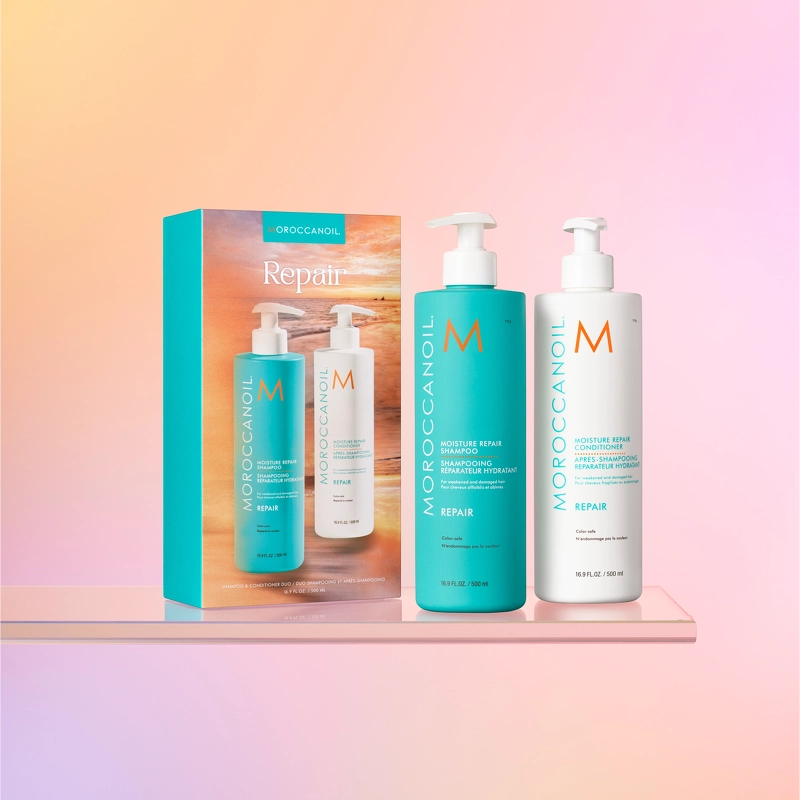 Moroccanoil Duo Box Moisture Repair Shampoo + Conditioner 500 ml (Limited Edition)