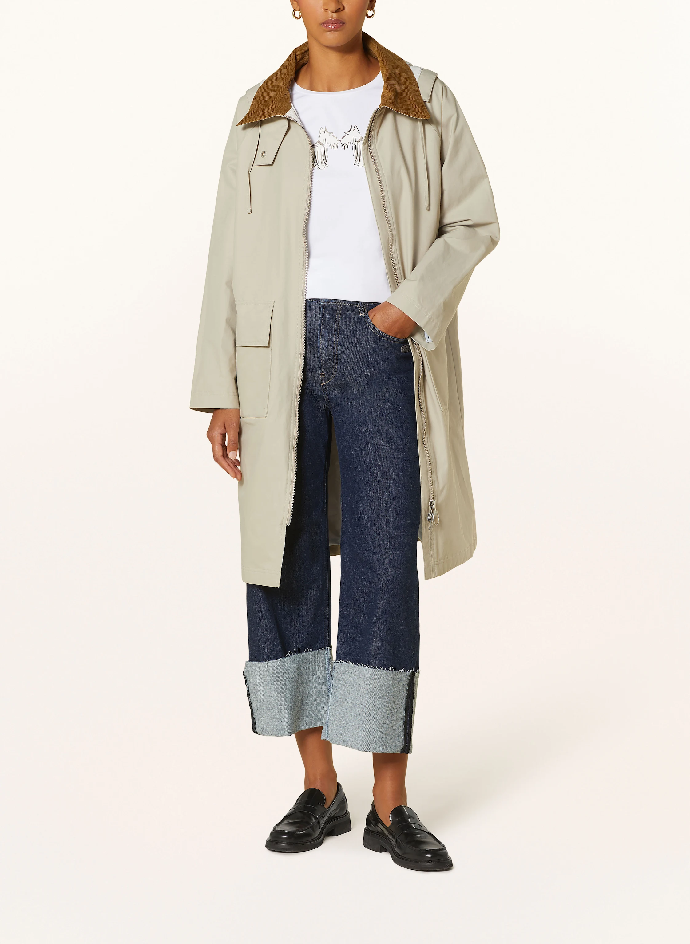 Barbour Mantel JEMA mit abnehmbarer Kapuze