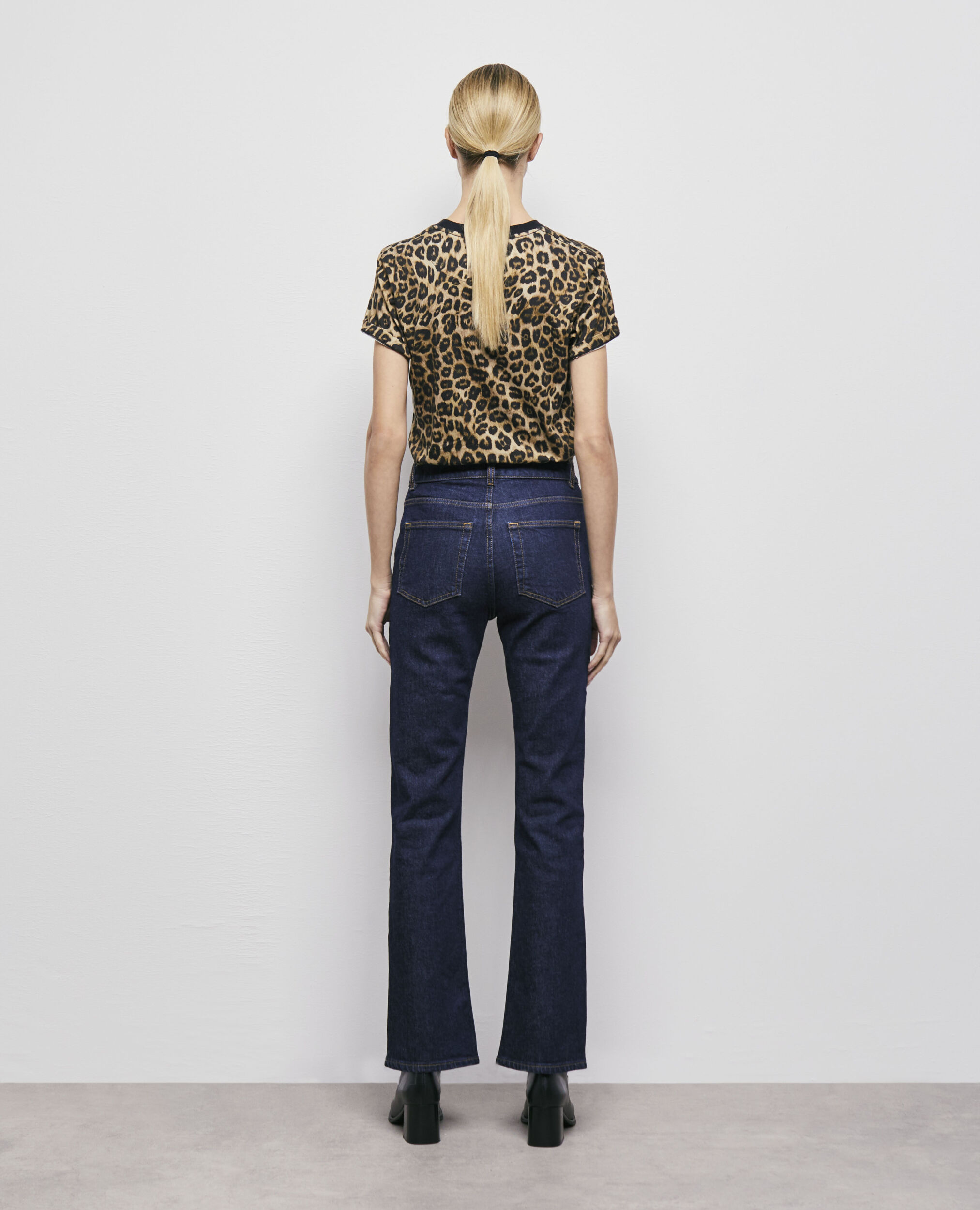 Jean flare bleu foncé