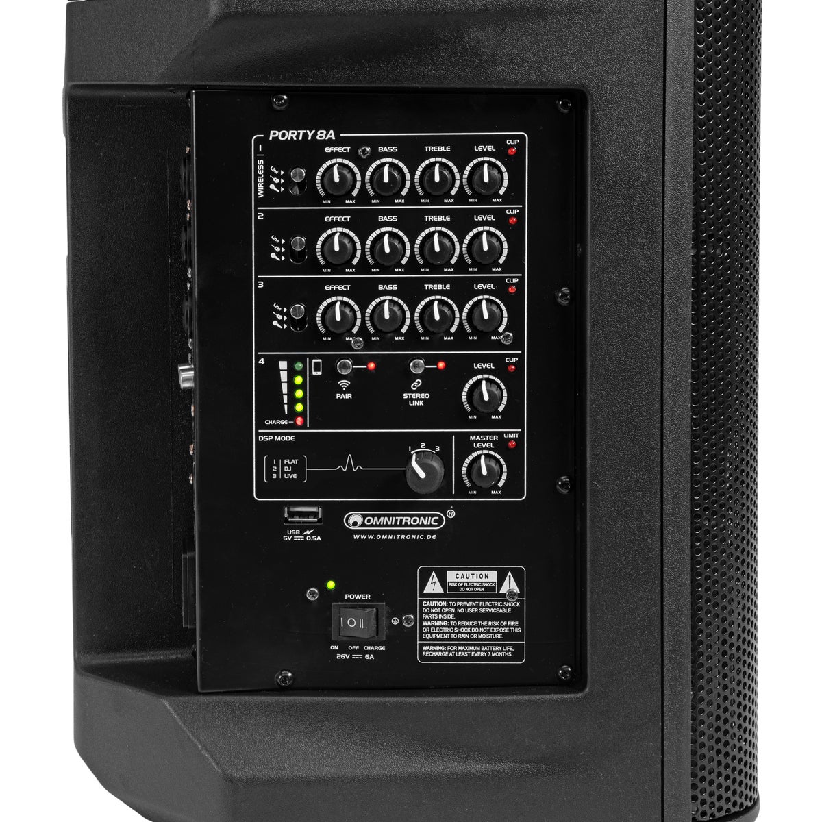 Omnitronic Porty-8A draadloos PA-systeem