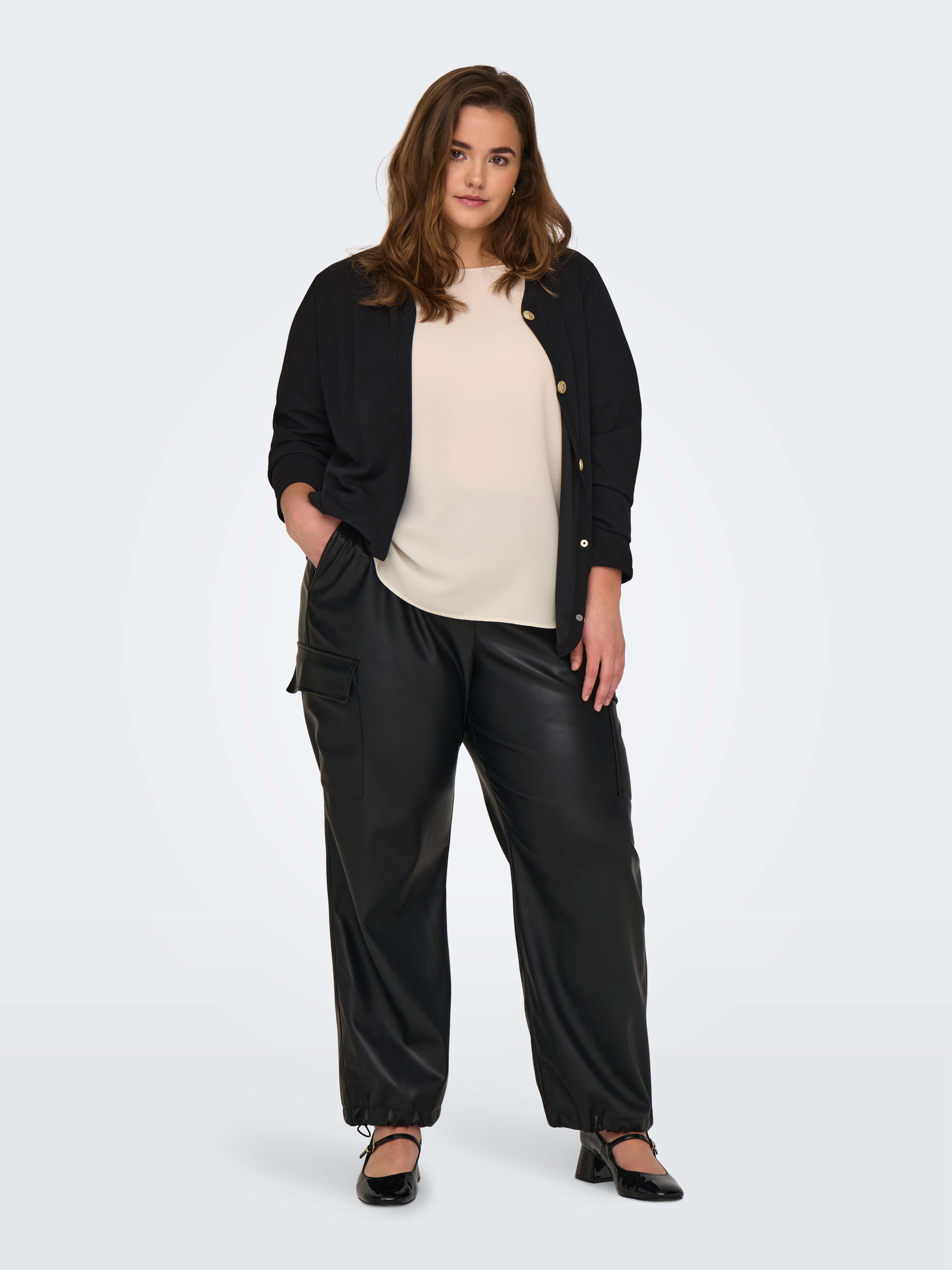 CARSANIA Strickjacke Black