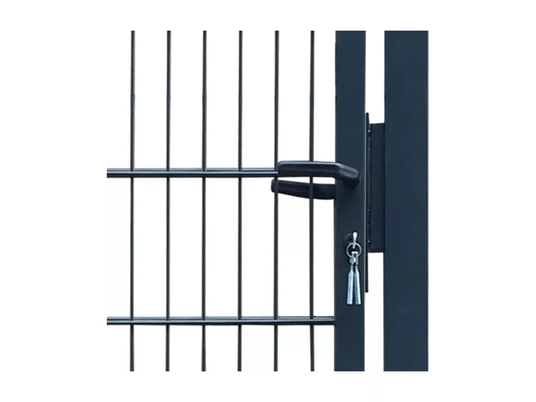 Portillon 2D (simple) Gris anthracite 106x210 cm