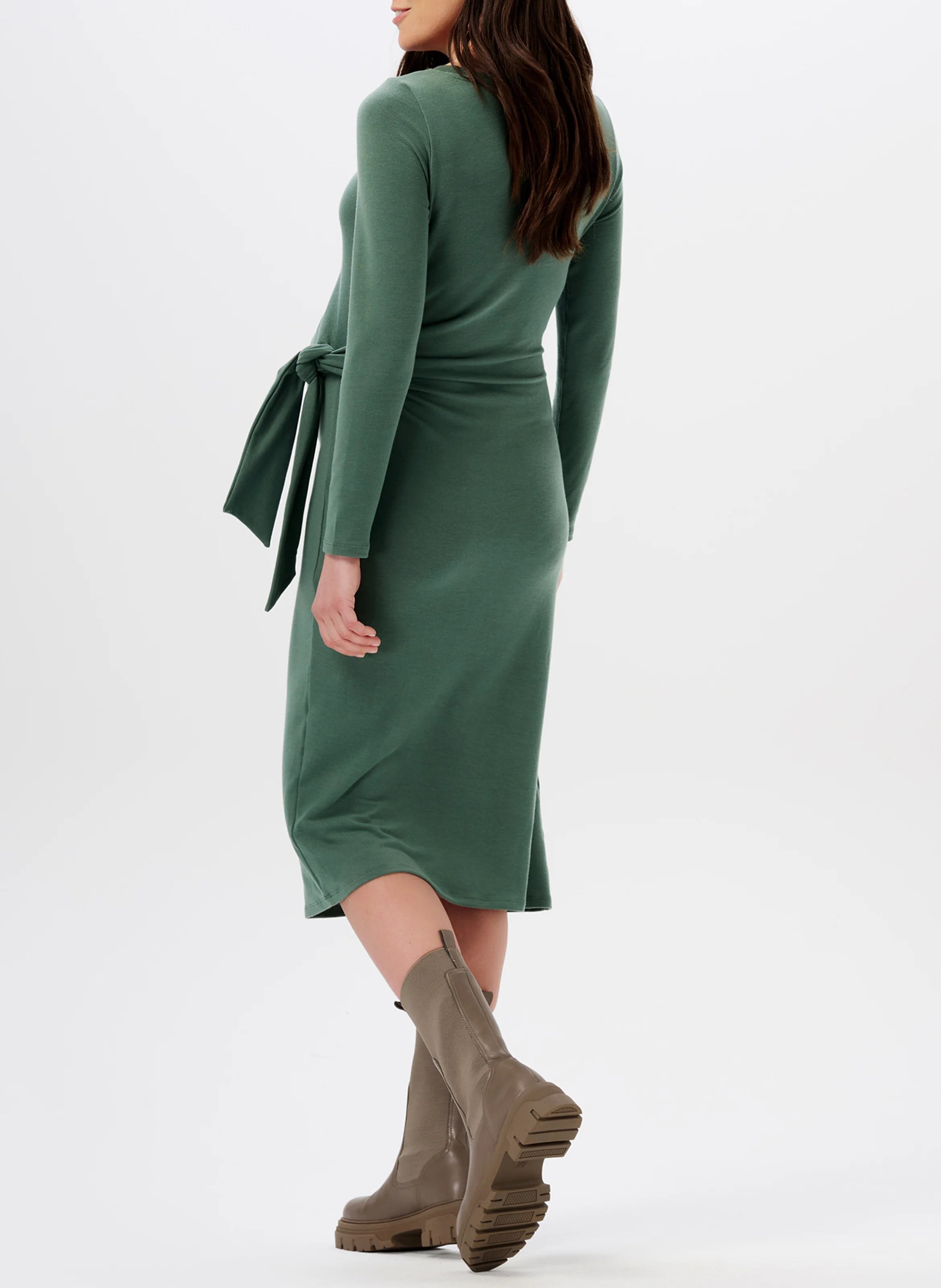 FRISCO - Robe col rond de grossesse| Vert