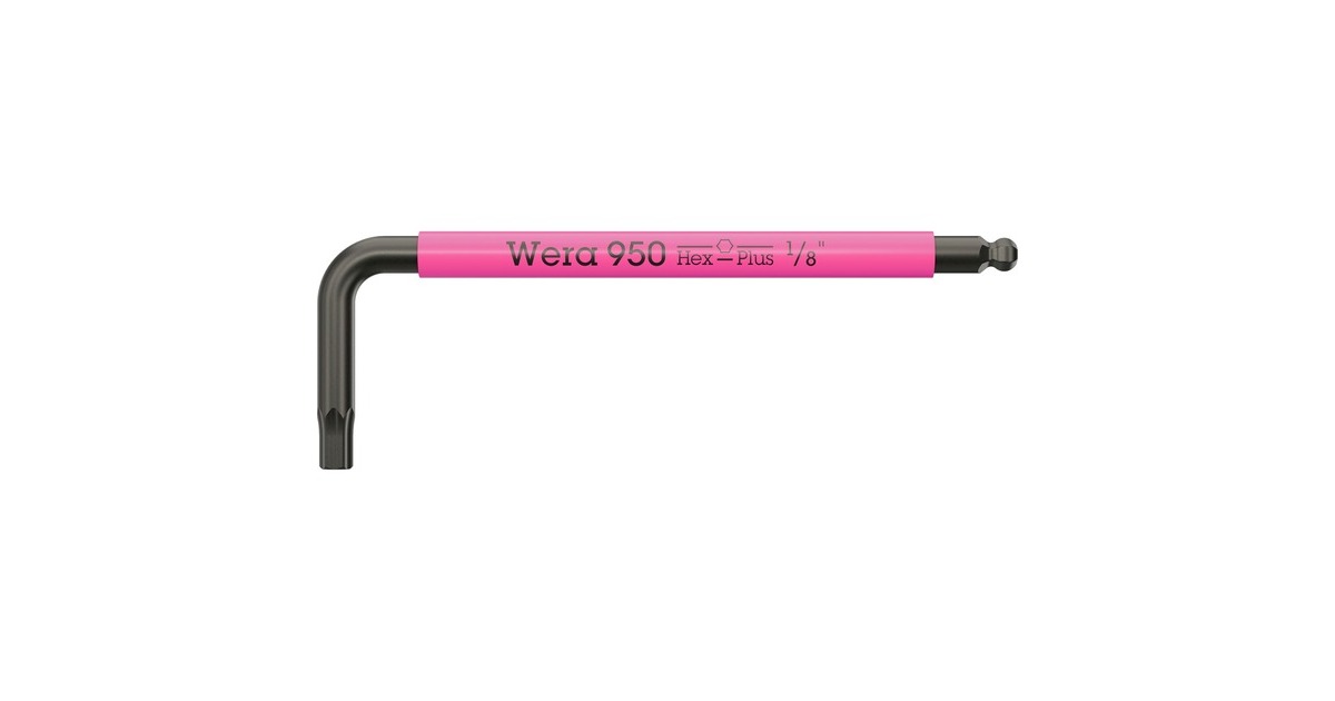 Wera950/9 Hex-Plus Multicolour Imperial 3 Stiftsleutelset, BlackLaser  (Zwart, 9‑delig)