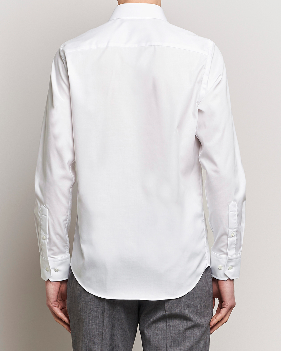 Oscar Jacobson Slim Fit Cut Away Non Iron Twill Optical White