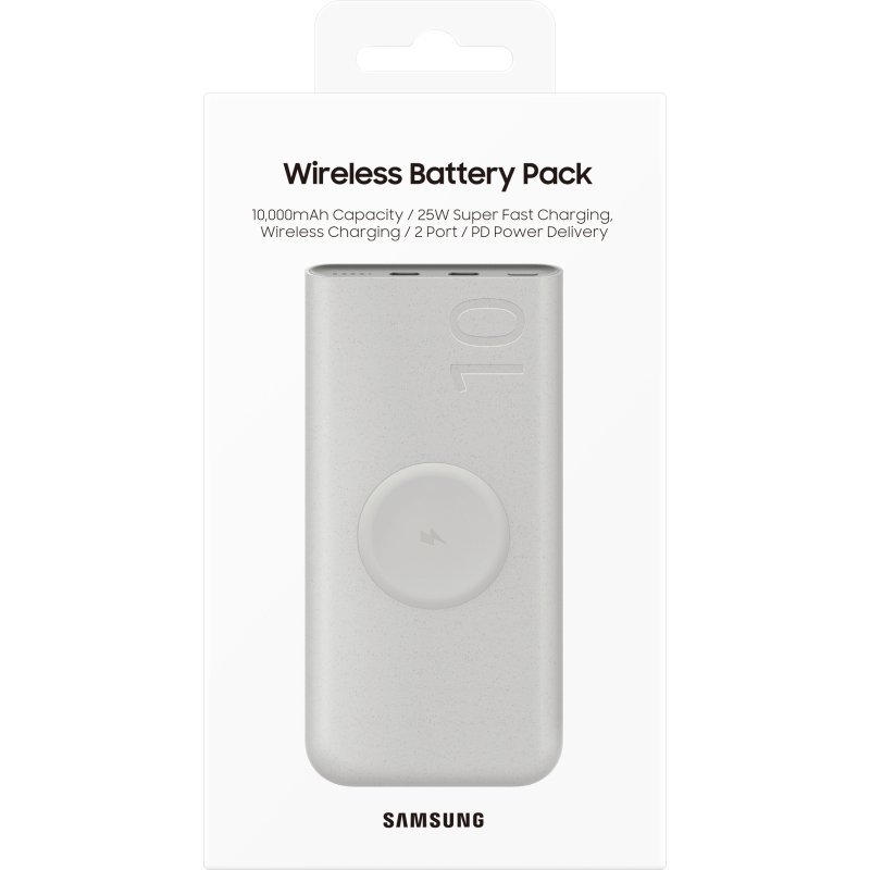 Samsung EB-U2510XUEGEU banque d'alimentation électrique 10000 mAh Recharge sans fil Beige