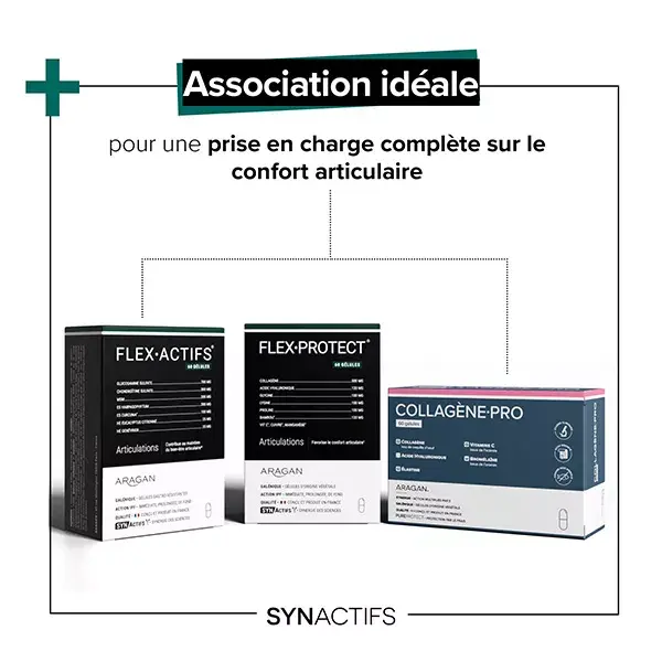 Aragan - Synactifs - FlexProtect® - Articulações - Colágeno - 60 cápsulas