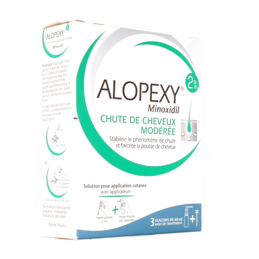 Minoxidil 2% 3x60 ml - Chute des cheveux - Pharmacie des Drakkars