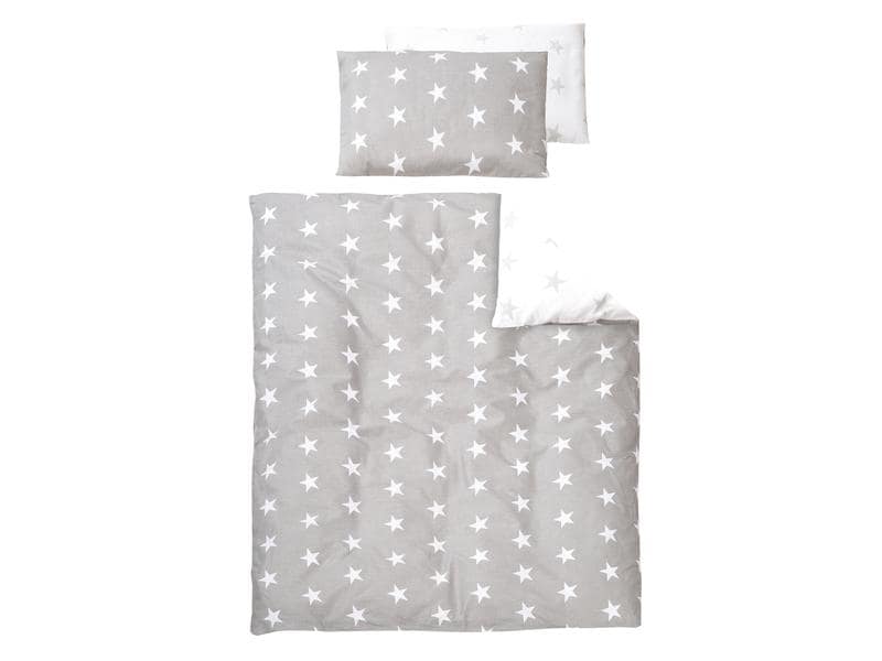 roba Babybett Komplett-Set Little Stars 70 x 140 cm Komplettbettsett umbaubar inkl. Bettwäsche, Himmel, Nest und Matratze