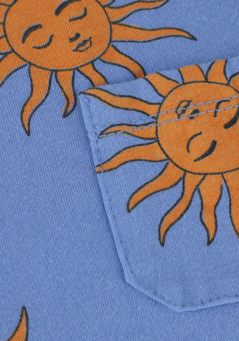 L\u00D6TIEKIDS blauwe l&ouml;tiekids t-shirt tshirt short sleeve sun+moon